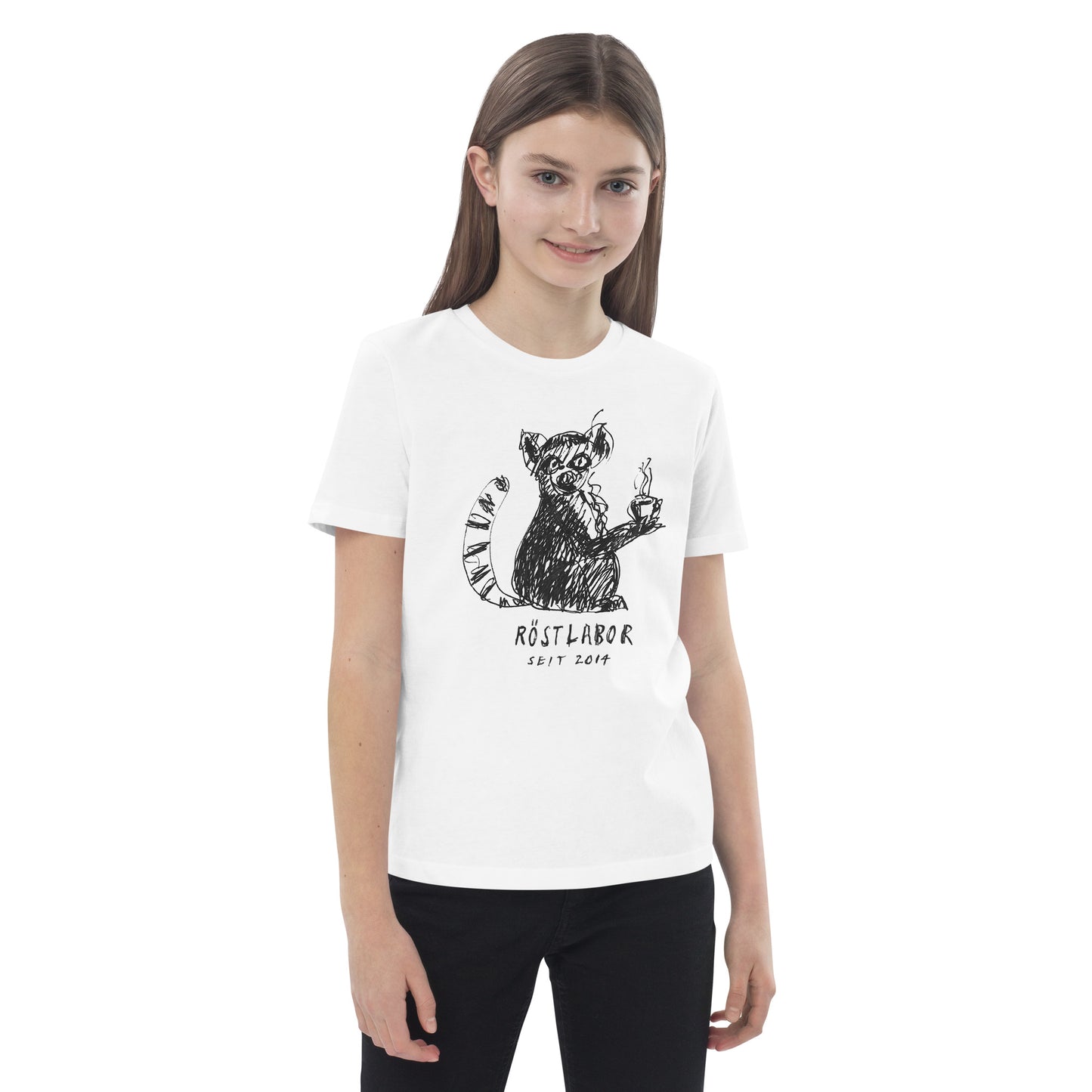 Bio-Baumwoll-Kinder T-Shirt mit Lemur