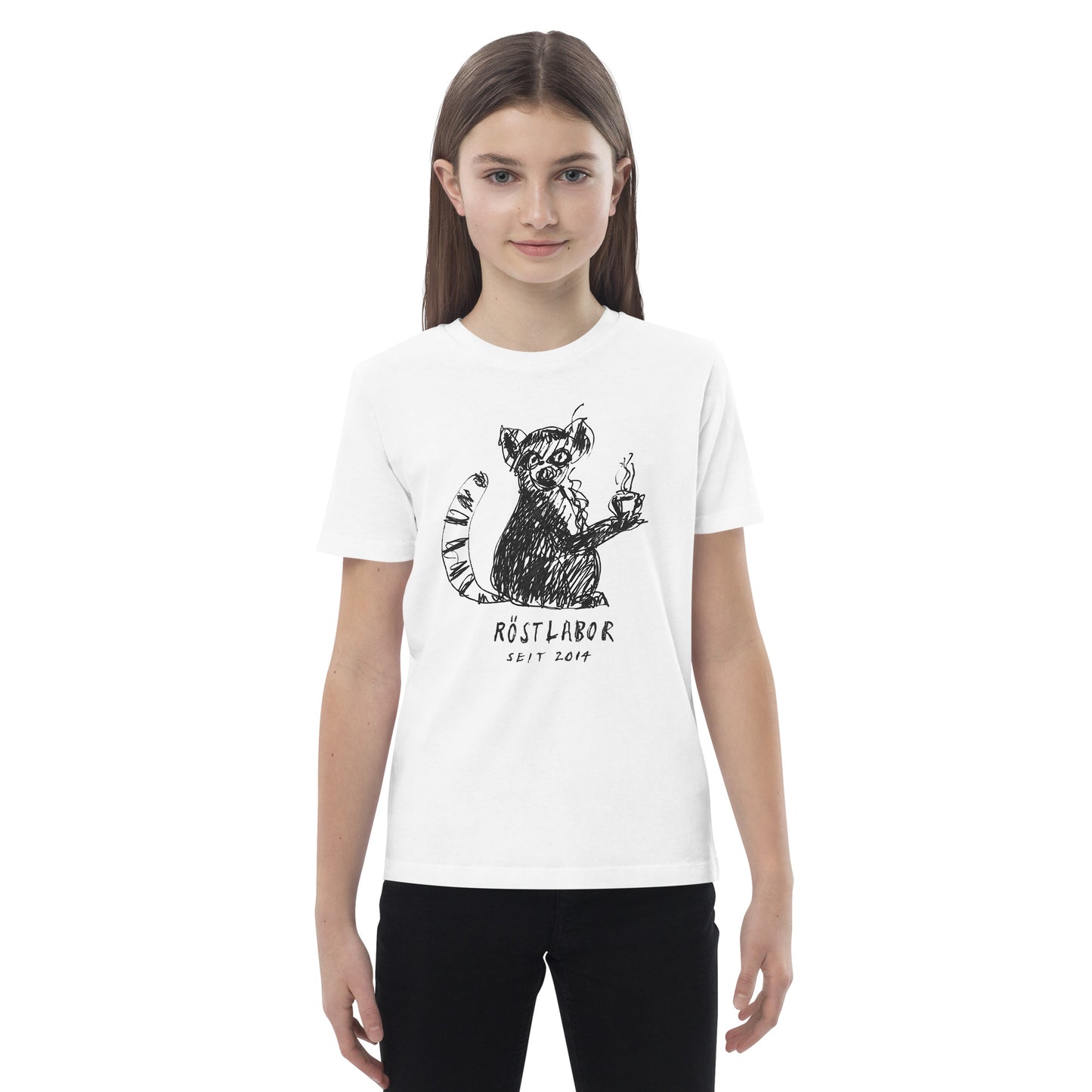 Bio-Baumwoll-Kinder T-Shirt mit Lemur